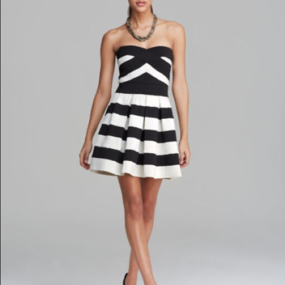 Little black and white dress